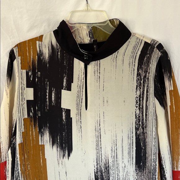 IC by Connie K Abstract Long Sleeve Layered Tunic, Womens XXL - Picture 2 of 8